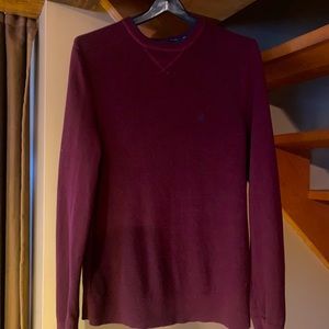 Burgundy Nautica Long Sleeves Shirt Small